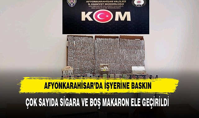 Afyonkarahisar'da İşyerine Baskın