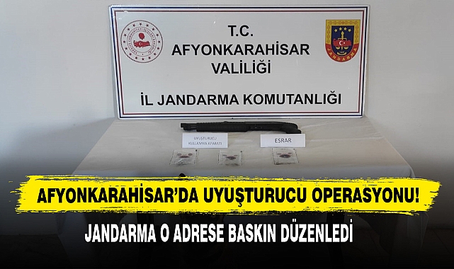 Afyonkarahisar'da Uyuşturucu Operasyonu!