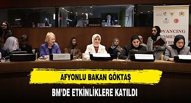 Afyonlu Bakan Göktaş BM'de Etkinliklere Katıldı