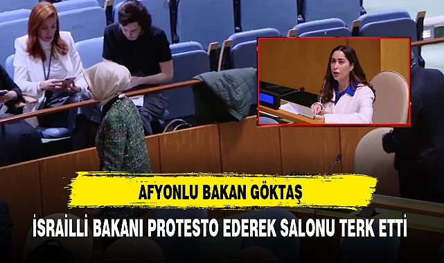 Afyonlu Bakan Göktaş İsrailli Bakanı Protesto Ederek Salonu Terk Etti