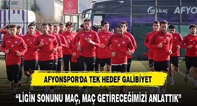 AFYONSPOR'DA TEK HEDEF GALİBİYET