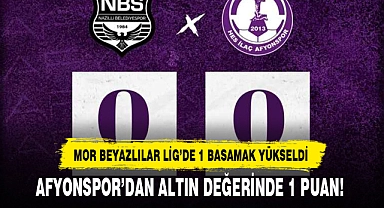 AFYONSPOR'DAN ALTIN DEĞERİNDE 1 PUAN!