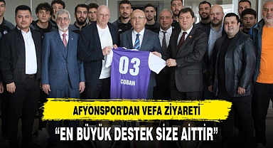 AFYONSPOR'DAN VEFA ZİYARETİ