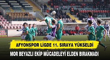 Afyonspor Ligde 11. Sıraya Yükseldi