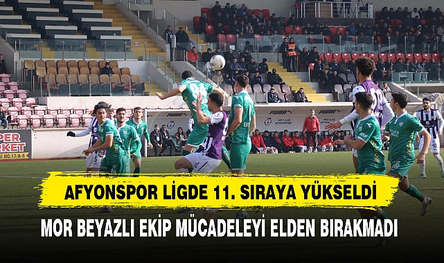 Afyonspor Ligde 11. Sıraya Yükseldi