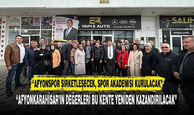 “AFYONSPOR ŞİRKETLEŞECEK, SPOR AKADEMİSİ KURULACAK”