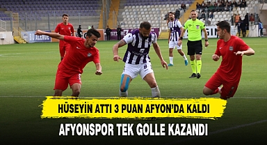AFYONSPOR TEK GOLLE KAZANDI