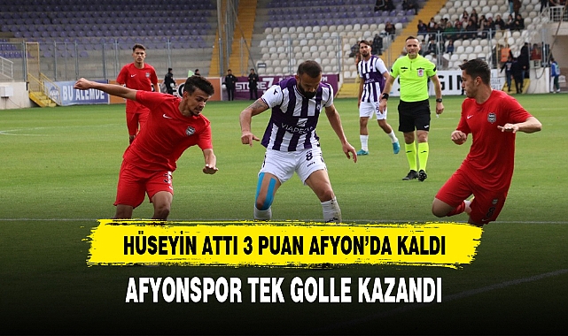AFYONSPOR TEK GOLLE KAZANDI