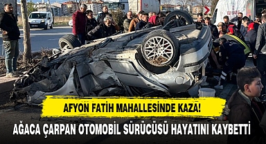 AĞACA ÇARPAN OTOMOBİL SÜRÜCÜSÜ HAYATINI KAYBETTİ