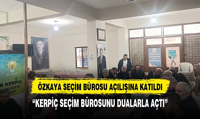 AK PARTİ SEÇİM MERKEZİNİ DUALARLA AÇTI