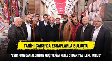 AK Parti Belediye Başkan Adayı Uluçay, Esnaf Ziyaretlerine Devam Ediyor