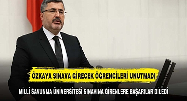 AK Parti Milletvekili Ali Özkaya, Öğrencilere Başarılar Diledi