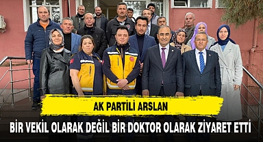 AK Partili Arslan İhsaniye Devlet Hastanesini Ziyaret Etti