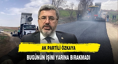 AK Partili Özkaya Belde Halkının İstediğini Yerine Getirdi