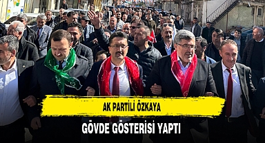 AK Partili Özkaya Gövde Gösterisi Yaptı