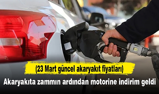 Akaryakıta zammın ardından motorine indirim geldi