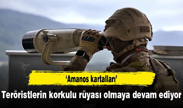 "Amanos kartalları" teröristlerin korkulu rüyası olmaya devam ediyor