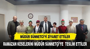 MÜDÜR SÜNNETCİ'Yİ ZİYARET ETTİLER