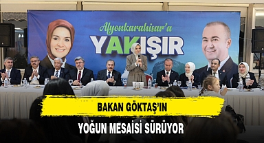 Bakan Göktaş'ın Yoğun Mesaisi Sürüyor