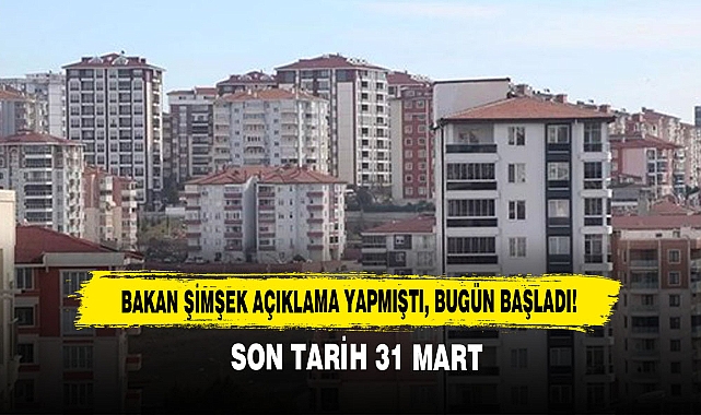 Bakan Şimşek Açıklama Yapmıştı, Bugün Başladı!