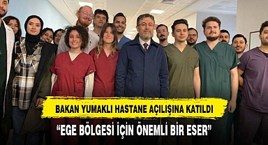 BAKAN YUMAKLI HAYVAN HASTANESİ AÇILIŞINA KATILDI