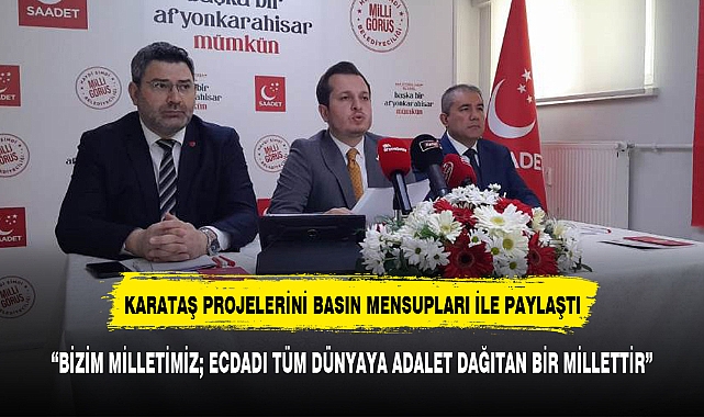 "BİZİM MİLLETİMİZ; ECDADI TÜM DÜNYAYA ADALET DAĞITAN BİR MİLLETTİR"