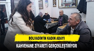 Bolvadin'de Kadın Aday Kahvehane Ziyareti Gerçekleştirdi