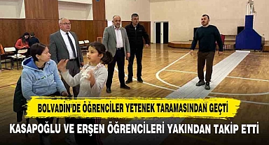 Bolvadin’de Öğrenciler Yetenek Taramasından Geçti