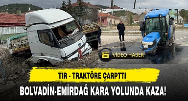 BOLVADİN-EMİRDAĞ KARA YOLUNDA KAZA!