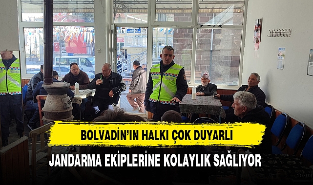 Bolvadin Halkı Jandarma Ekipleri Kolaylık Sağlıyor