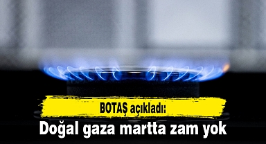 BOTAŞ açıkladı: Doğal gaza martta zam yok