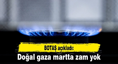 BOTAŞ açıkladı: Doğal gaza martta zam yok