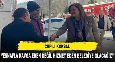 CHP'li Köksal Esnafı Ziyaret Etti