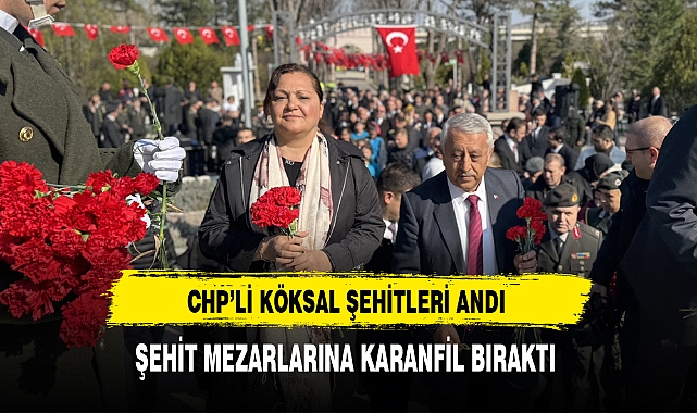 CHP'li Köksal Şehitleri Andı Şehit Mezarlarına Karanfil Bıraktı