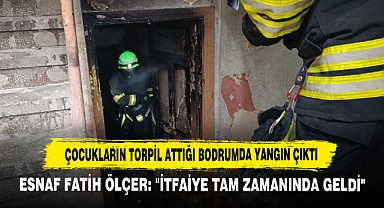 Çocukların Torpil Attığı Bodrumda Yangın Çıktı