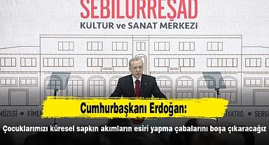 Cumhurbaşkanı Erdoğan: Çocuklarımızı küresel sapkın akımların esiri yapma çabalarını boşa çıkaracağız