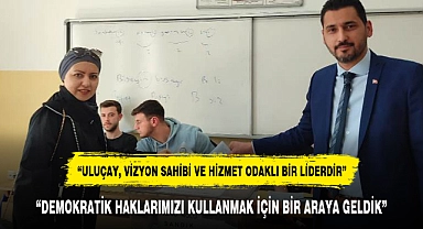 "DEMOKRATİK HAKLARIMIZI KULLANMAK İÇİN BİR ARAYA GELDİK"