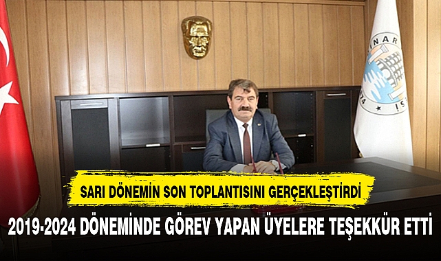 DİNAR BELEDİYESİNDE SON TOPLANTI GERÇEKLEŞTİRİLDİ