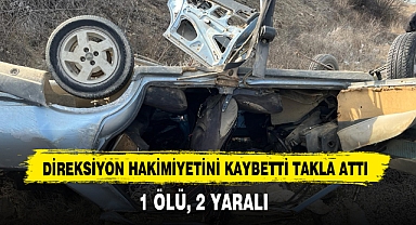 Direksiyon Hakimiyetini Kaybetti, Takla Attı