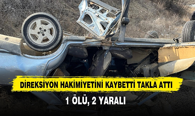 Direksiyon Hakimiyetini Kaybetti, Takla Attı