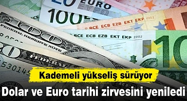 Dolar ve Euro tarihi zirvesini yeniledi