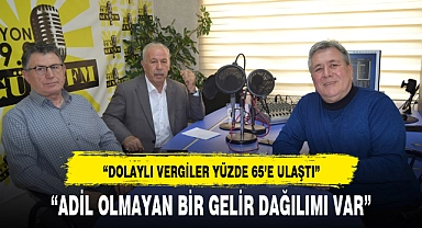 “DOLAYLI VERGİLER YÜZDE 65’E ULAŞTI”