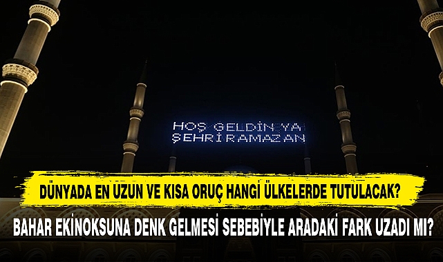 Dünyada En Uzun Ve Kısa Oruç Hangi Ülkelerde Tutulacak?