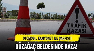 DÜZAĞAÇ BELDESİNDE KAZA!