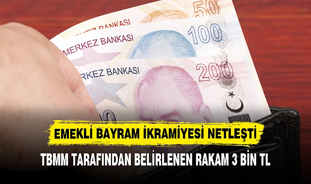 Emeklinin bayram ikramiyesi 3 bin TL