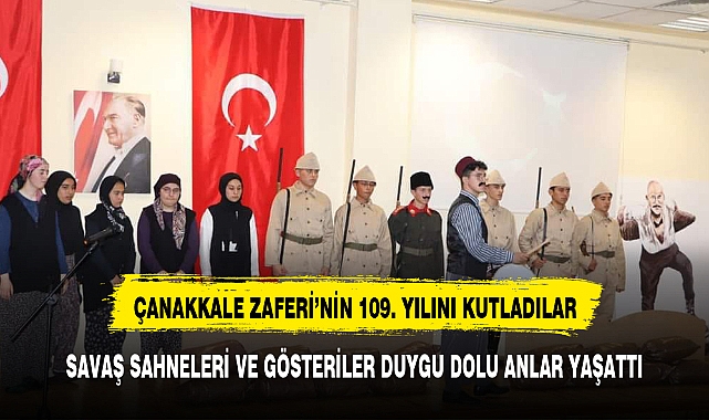 EMİRDAĞ'DA 18 MART TÖRENİNDE DUYGU DOLU ANLAR YAŞANDI