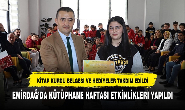 EMİRDAĞ'DA KÜTÜPHANE HAFTASI ETKİNLİKLERİ YAPILDI