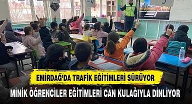 Emirdağ'da Trafik Eğitimleri Sürüyor