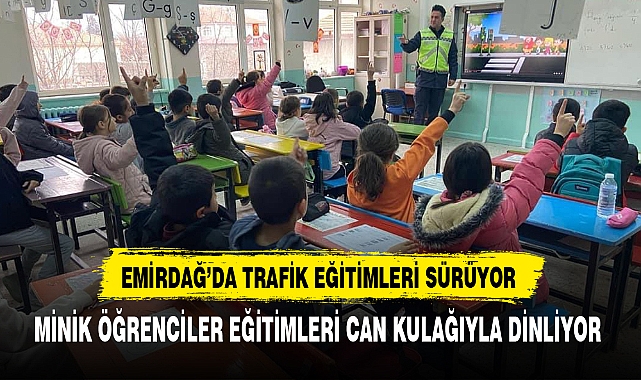 Emirdağ'da Trafik Eğitimleri Sürüyor