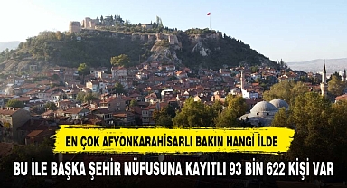 EN ÇOK AFYONLU BAKIN HANGİ İLDE YAŞIYOR